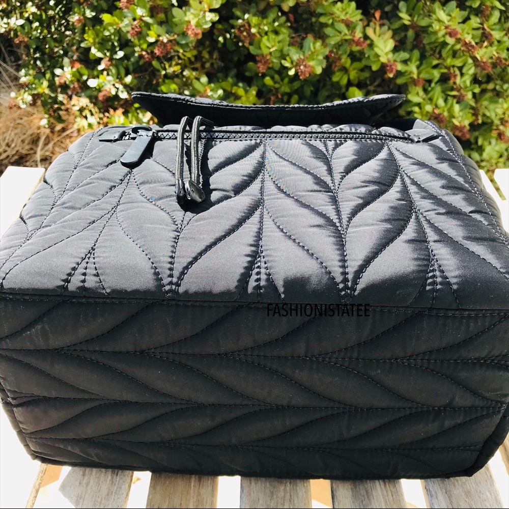 KATE SPADE Ellie Large Flap Quilted Backpack Black - Picture 3 of 8